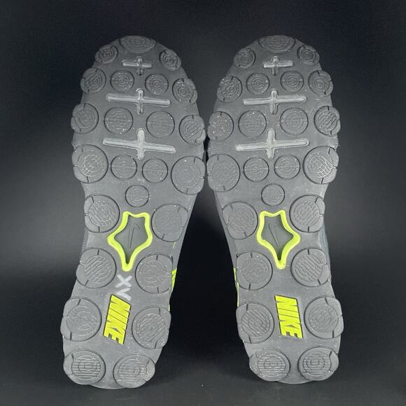 Nike Reax 8 TR Men 14 Black Green Lace Up Training Running Shoe Athletic Sneaker - Picture 4 of 8